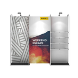 10ft Waveline Merchandiser Trade Show Display Kit