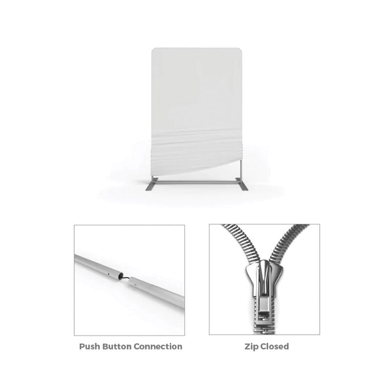 10ft Waveline Media B-Series Oyster Trade Show Display Kit A