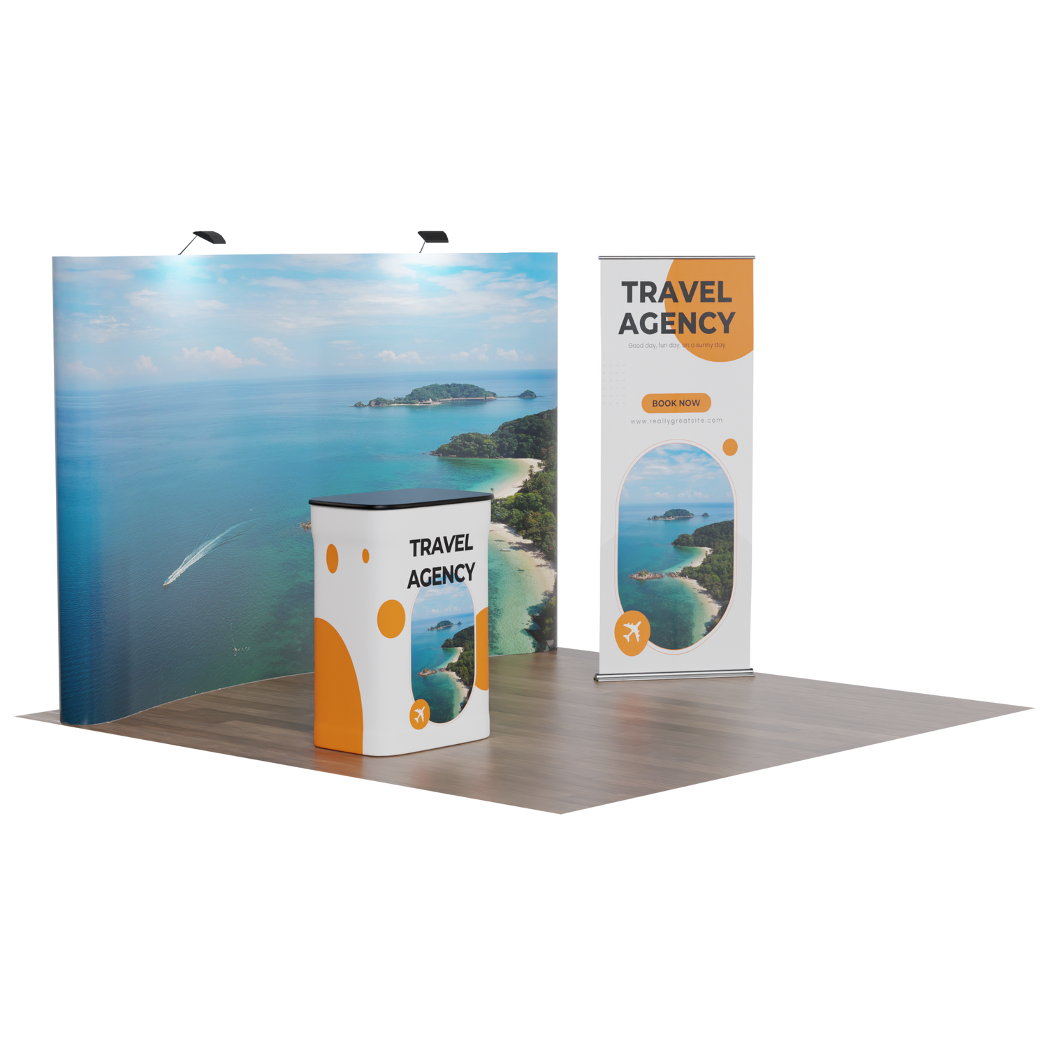 10ft Coyote Trade Show Kit