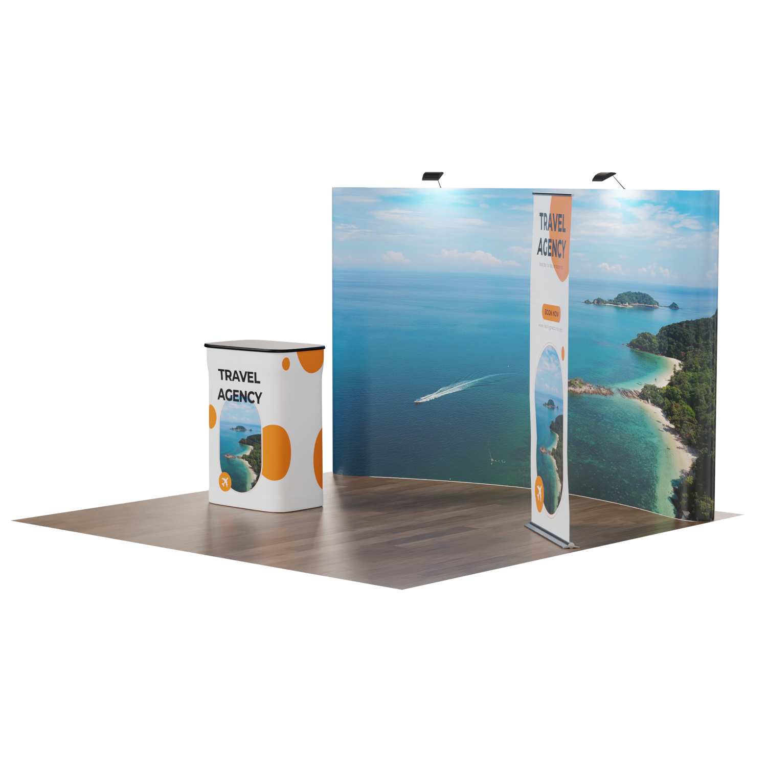 10ft Coyote Trade Show Kit