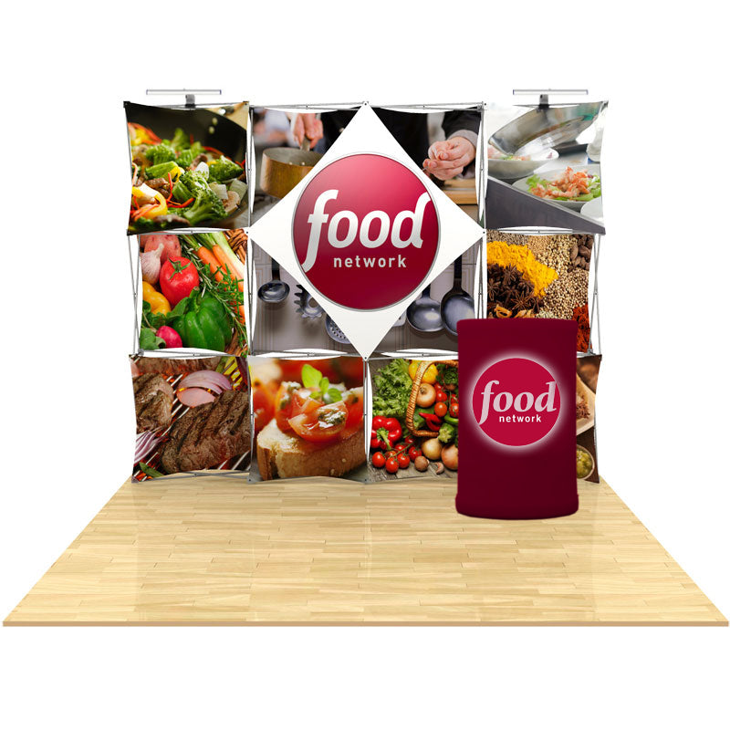 10ft Geometric Trade Show Display Kit 01