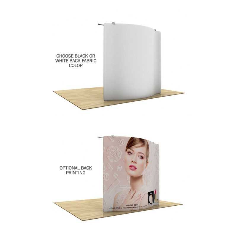 8ft Wave Tube Curve Trade Show Kit