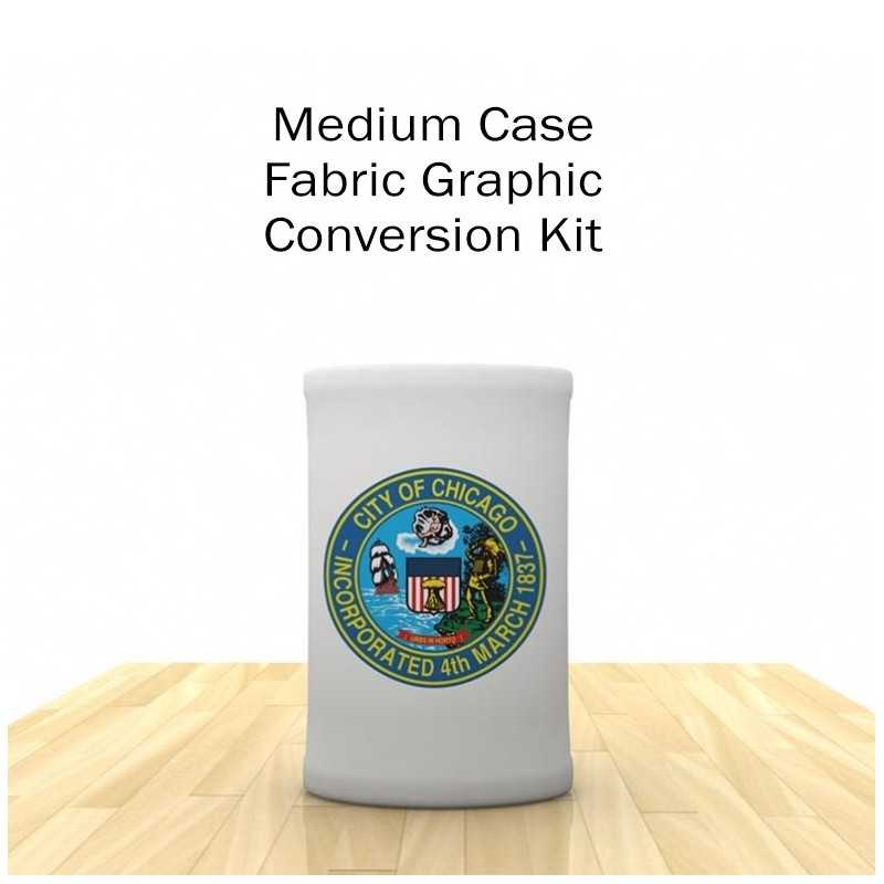 8ft Wave Tube Curve Trade Show Kit