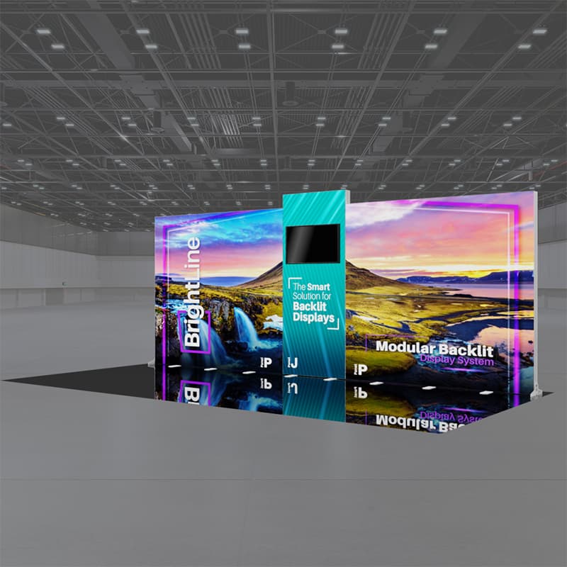 20ft BrightLine PJP Trade Show Display Kit
