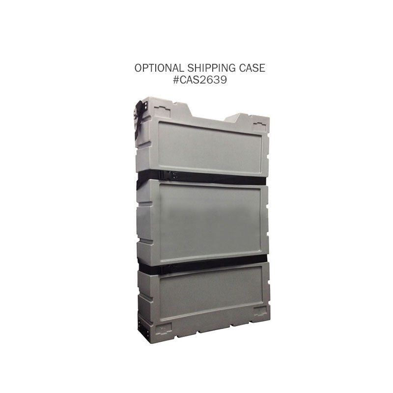 a gray shipping case.
