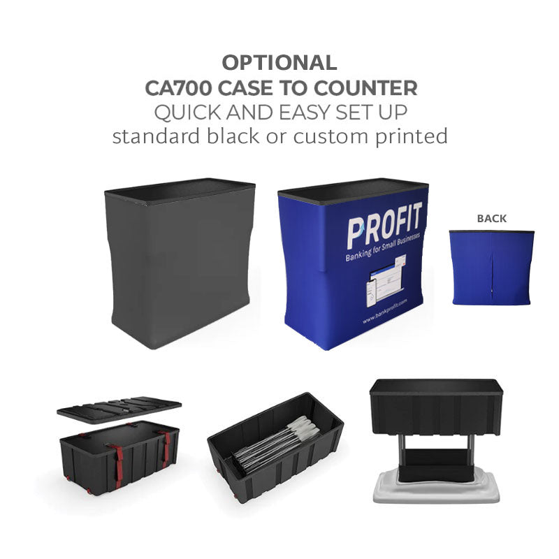 10ft Waveline Merchandiser Trade Show Display Kit