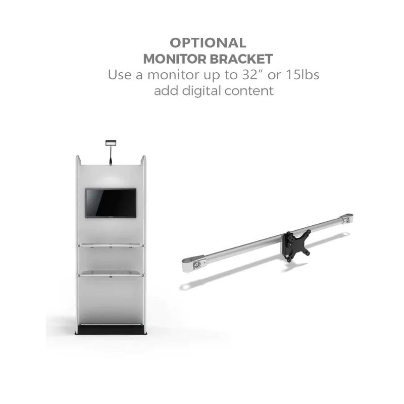 10ft Waveline Merchandiser Trade Show Display Kit