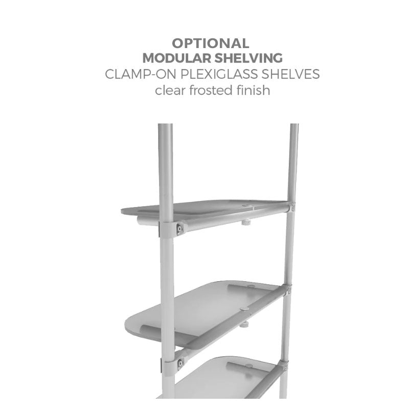 10ft Waveline Merchandiser Trade Show Display Kit